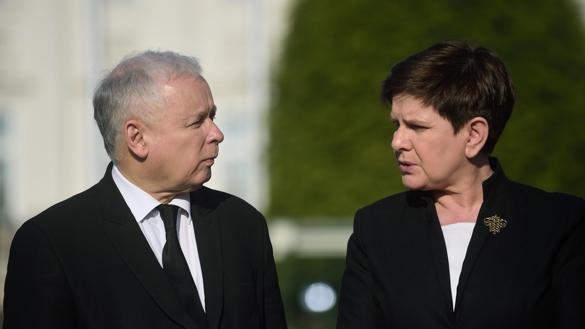 Jarosław Kaczyński Beata Szydło PiS polityka Prawo i Sprawiedliwość