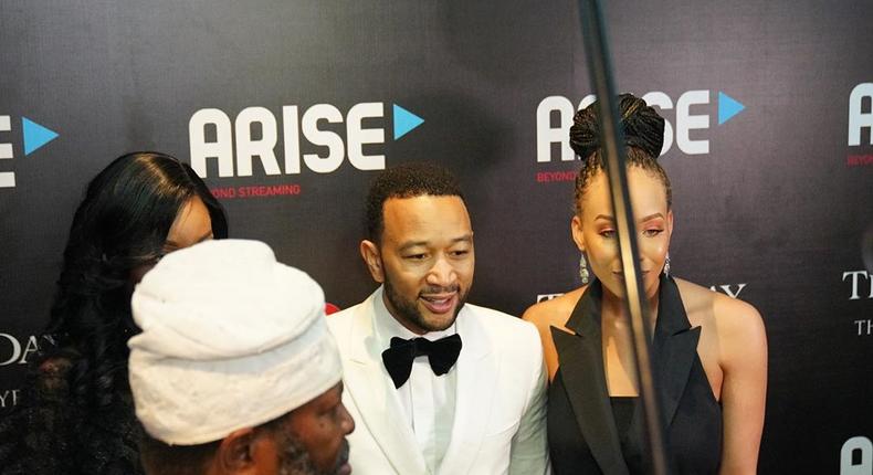 John Legend performed at the an event in Lagos on Monday (Instagram/thisdaystyle)