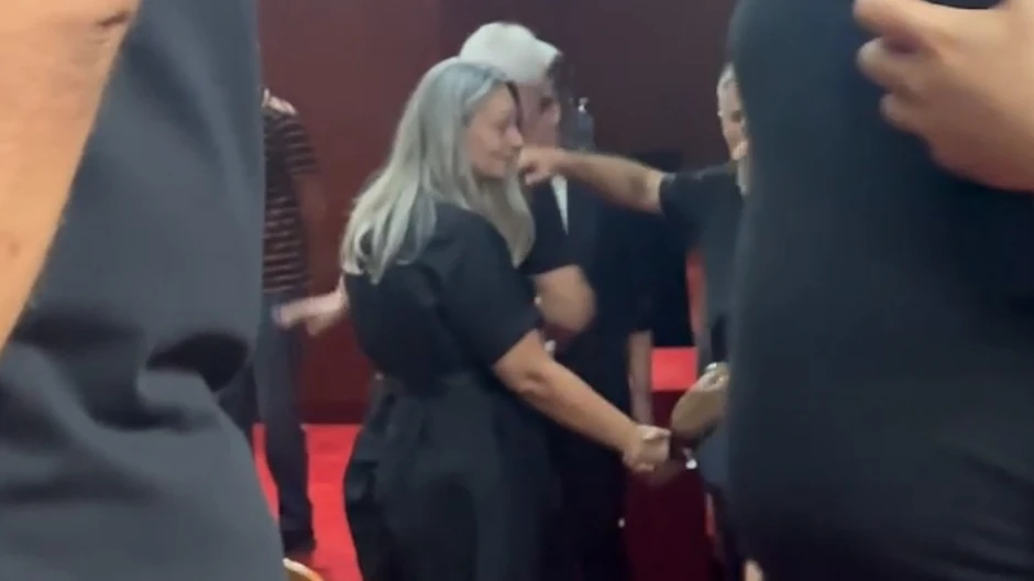 Supruga Bore Čorbe na komemoraciji