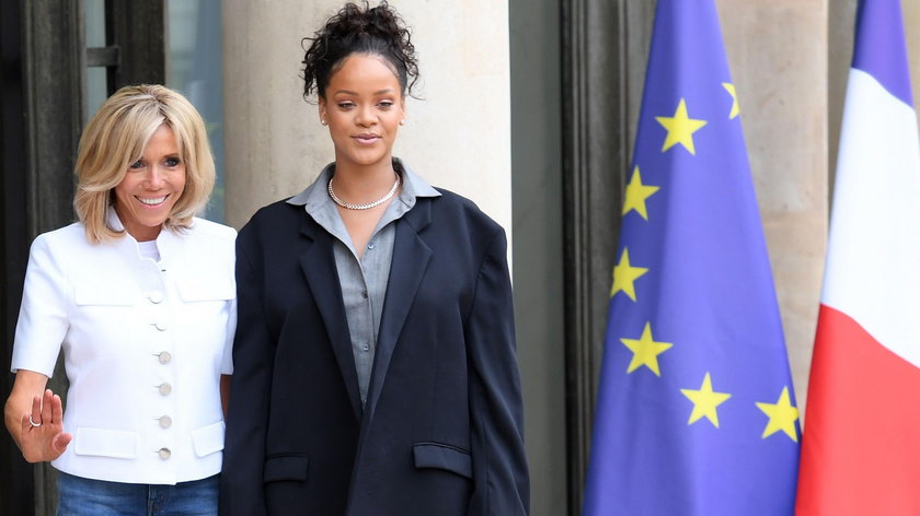 Rihanna i Brigitte Macron