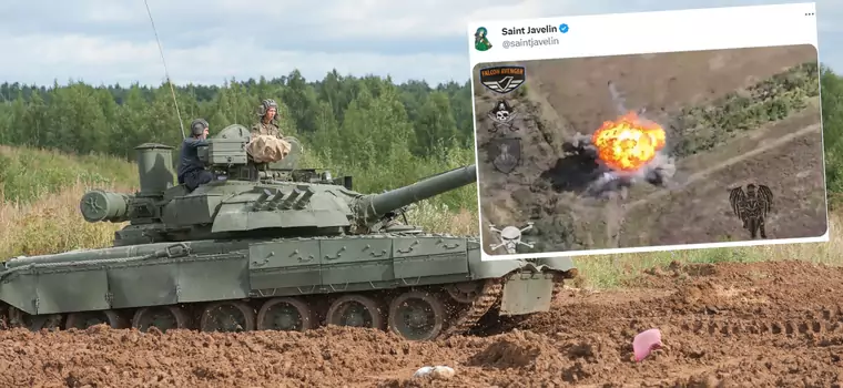 Rosjanie nie wiedzieli, co ich trafiło. T-72 zamienił się w kulę ognia