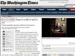 Gazeta w USA: Kaczyński to dziecięcy aktor