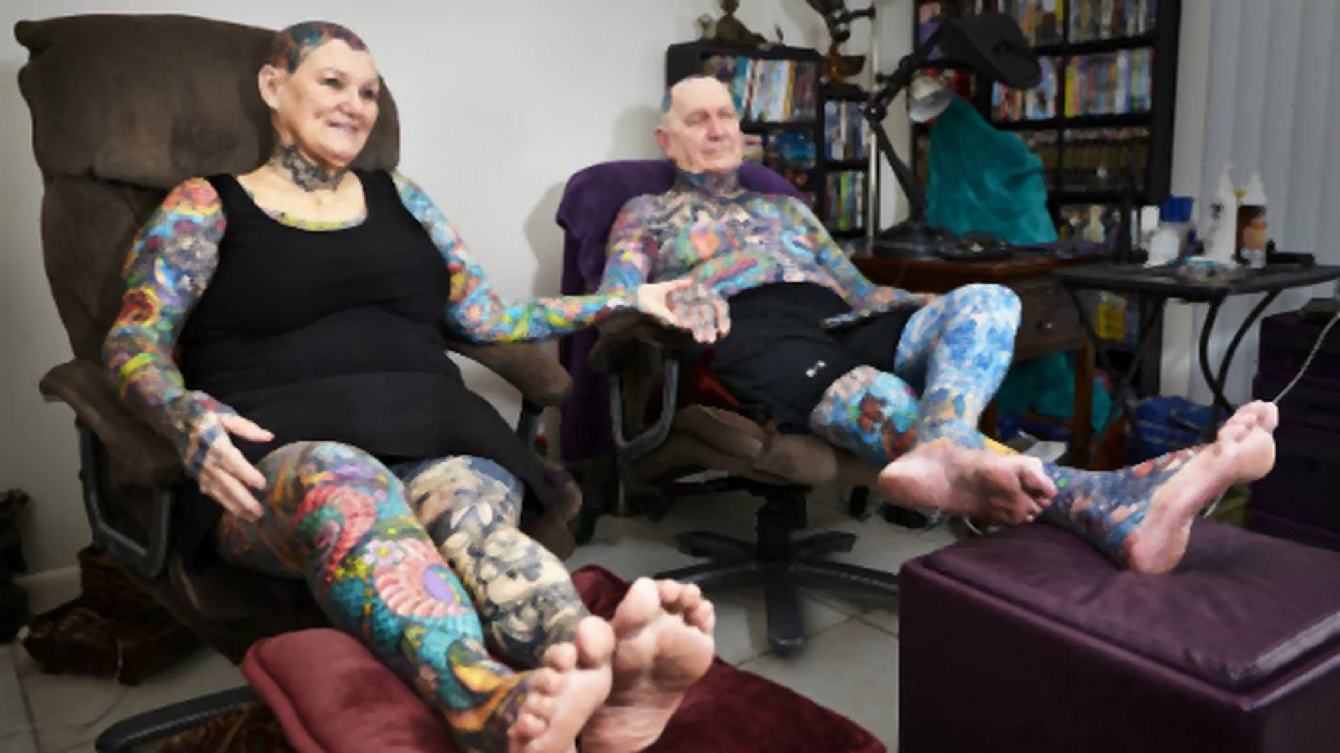 Najtetoviraniji par na svetu će vam dati odgovor na pitanje "šta ćeš kad ostariš sa tim tetovažama"
