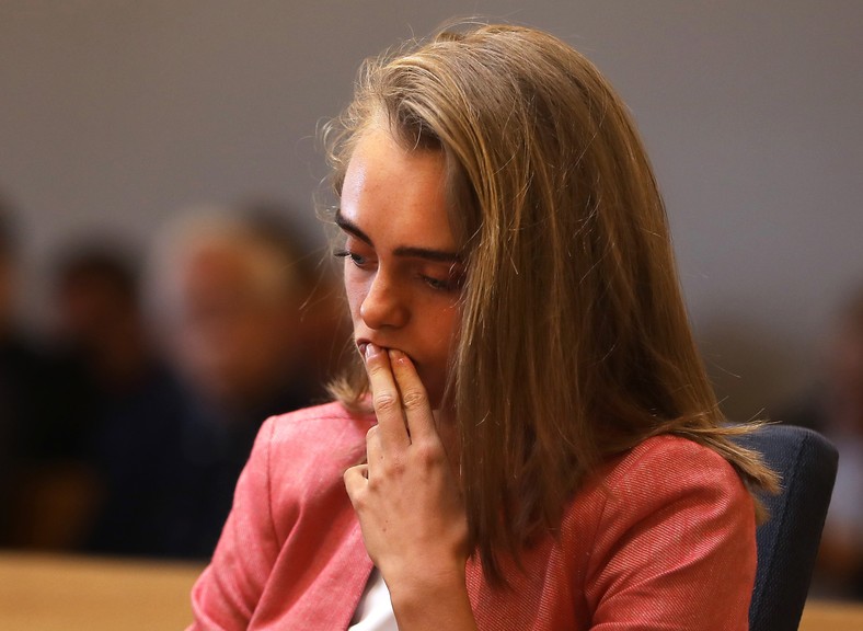 Michelle Carter podczas procesu