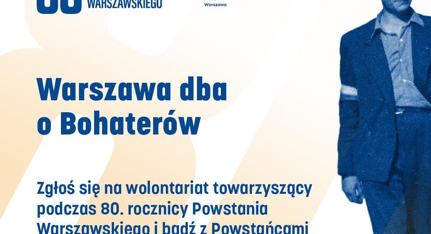Głównym zadaniem wolontariuszy i wolontariuszek będzie wsparcie kombatantów i ich rodzin zaproszonych na oficjalne obchody.