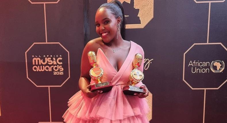 Kenya's very own Nikita Kering' walked home with two awards at the All Africa Music Awards in Lagos Nigeria over the weekend. 