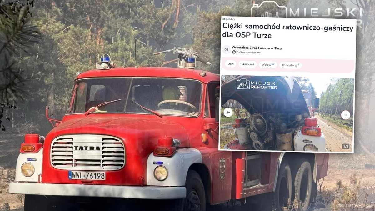 Gasili pożar lasu pod Warszawą, spłonął im wóz. Strażacy pilnie potrzebują pomocy
