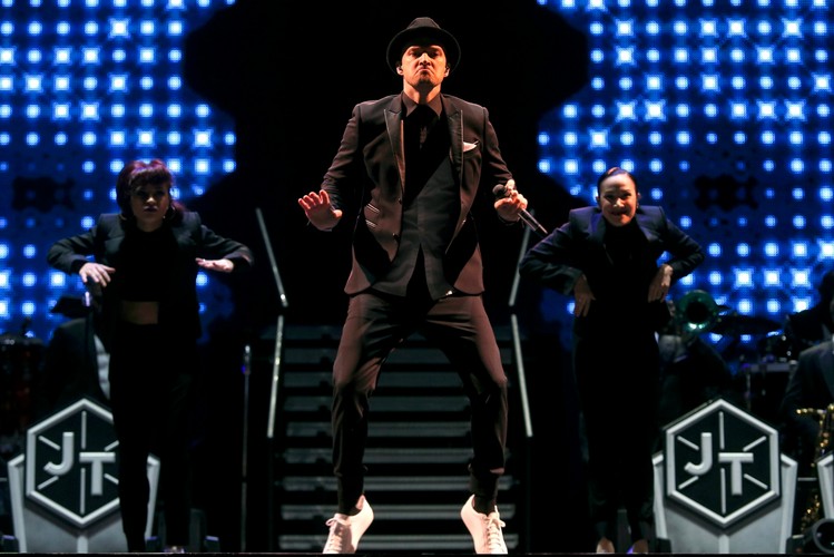 Justin Timberlake podczas występu na Rock in Rio w Lizbonie