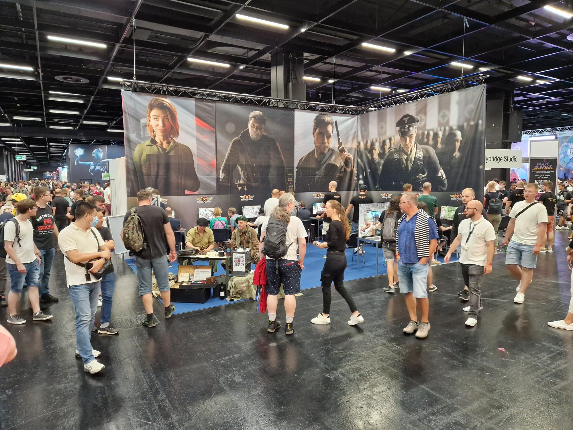 Stánok Forgotten but unbroken na hernej výstave Gamescom 2022 v Kolíne nad Rýnom.