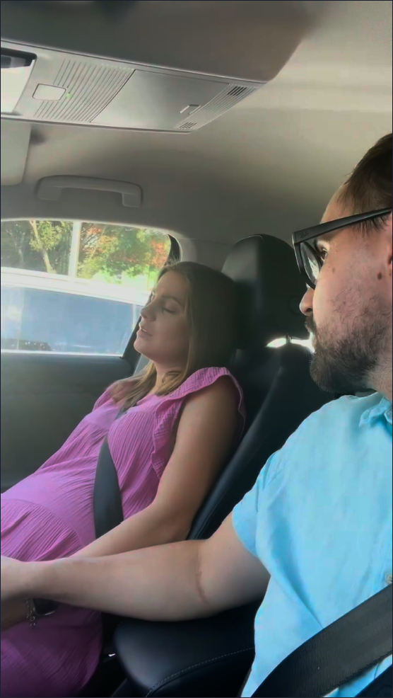 Speváčka Dominika Jurena počas pôrodu syna Šimonka. 