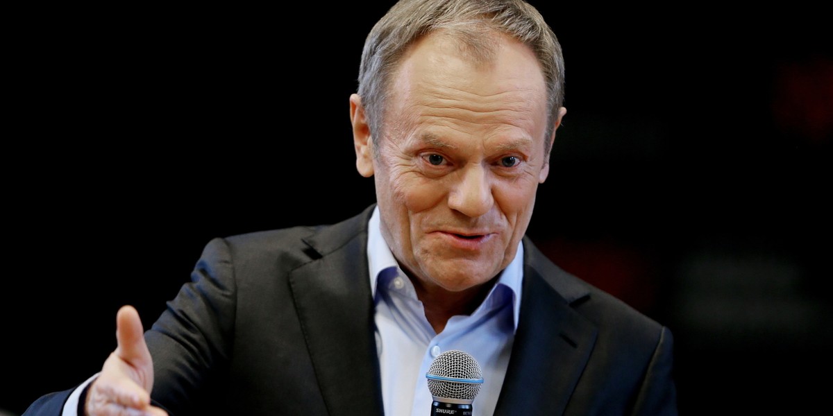 Szef PO Donald Tusk mówił w Chorzowie m.in. o propozycjach dla przedsiębiorców. 