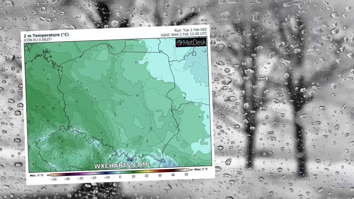 Prognoza pogody na środę, 2 lutego. Zima zaatakuje w części Polski