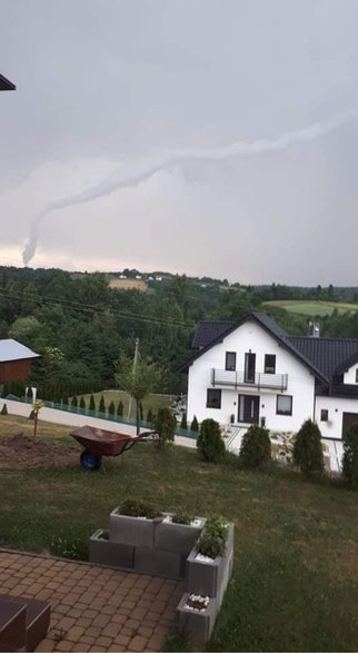 Trąba powietrzna przeszła przez Sądecczyznę