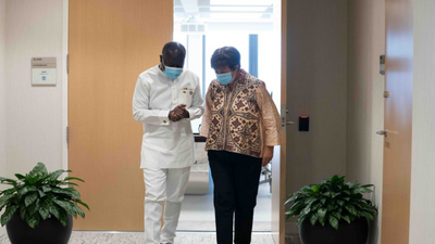 Ken Ofori-Atta and IMF MD, Kristalina Georgieva 