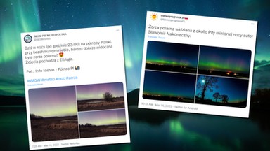 Zorza polarna zalśniła nad Polską. Fani astronomii dzielą się jej zdjęciami