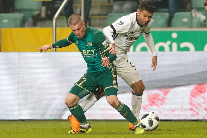 Pilka nozna. Ekstraklasa. Slask Wroclaw - Korona Kielce. 07.04.2018