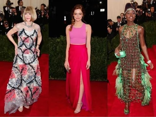 Na zdjęciu: Anna Wintour, Emma Stone, Lupita Nyong'o