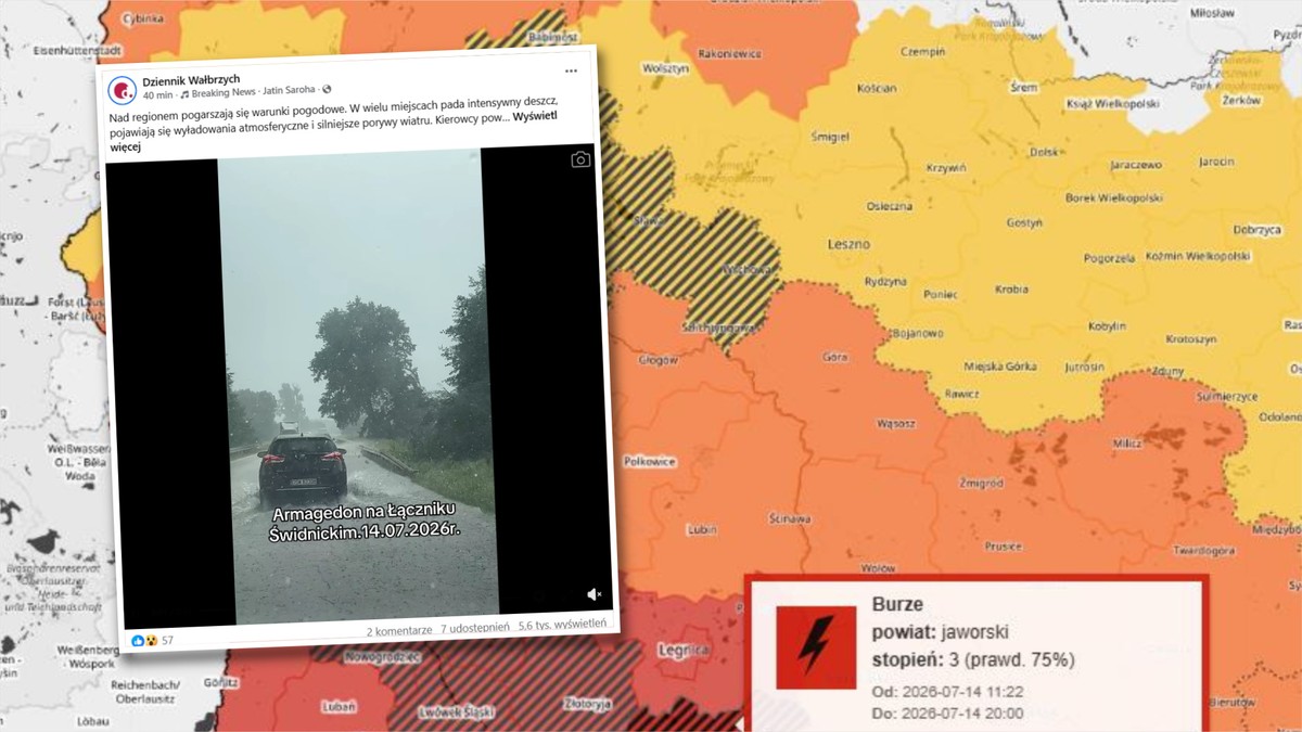 Niebezpieczna pogoda w Polsce. Alerty 3 stopnia: potężne burze i nawałnice