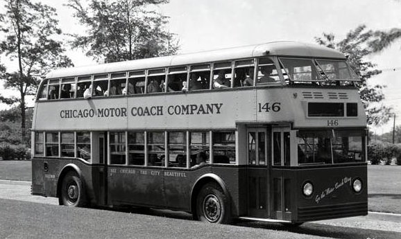 Autobus piętrowy Chicago Motor Coach Company w 1936 r.