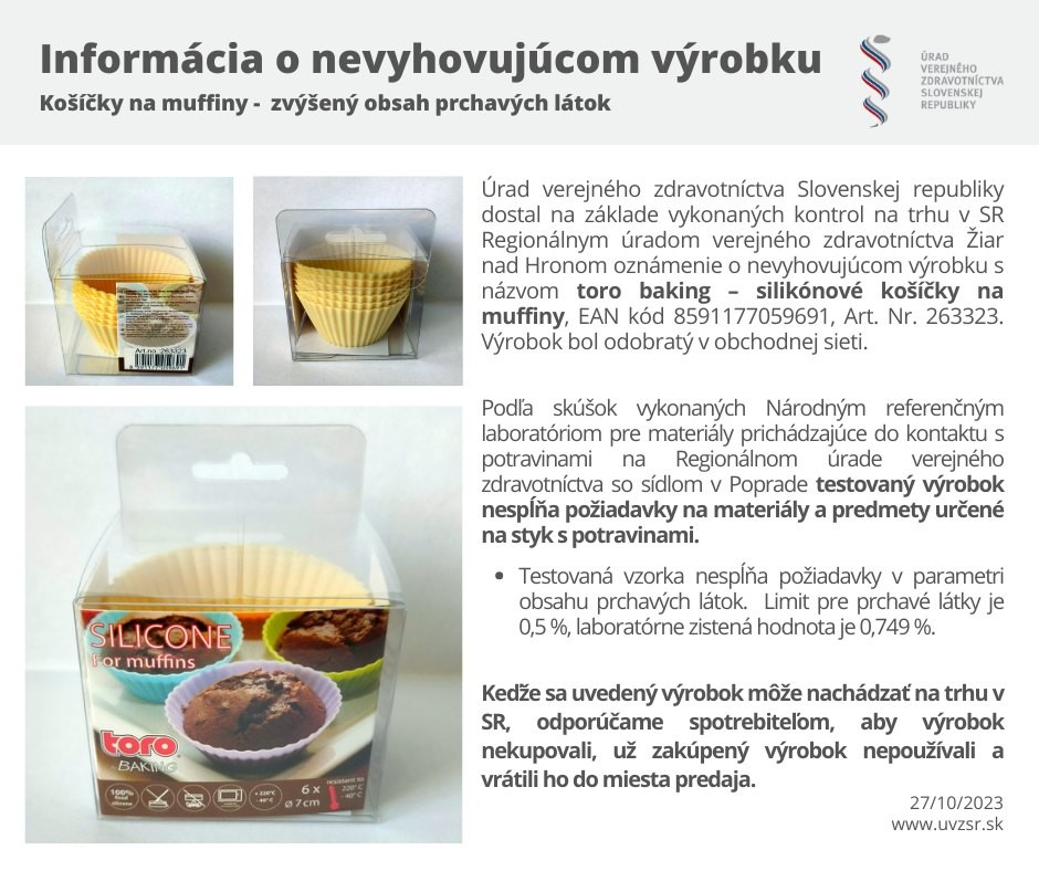 Toro baking silikónové košíčky na muffiny.