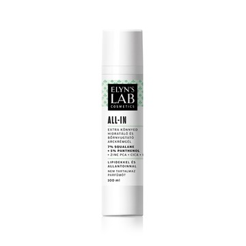 All-In Extra Könnyed hidratáló- és bőrnyugtató arckrémgél ELYN'S LAB 4990 Ft/100 ml (49,9 Ft/1 ml)
