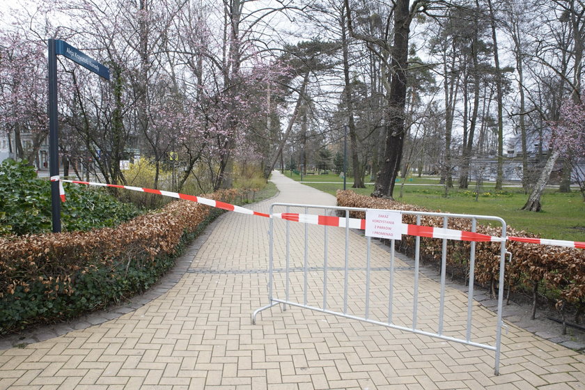 Sopot zamknął plaże, parki i promenady nadmorskie