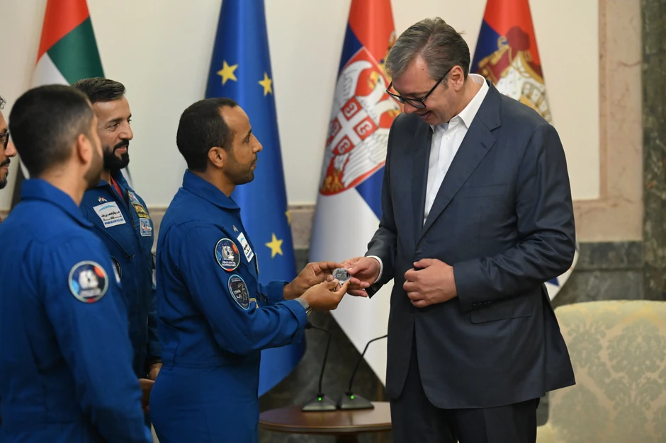 Aleksandar Vučić sastao se danas sa ministrom omladine Ujedinjenih Arapskih Emirata sultanom bin Saifom Al Nejadijem
