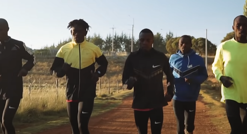 Team of duathlon athletes from Kibera