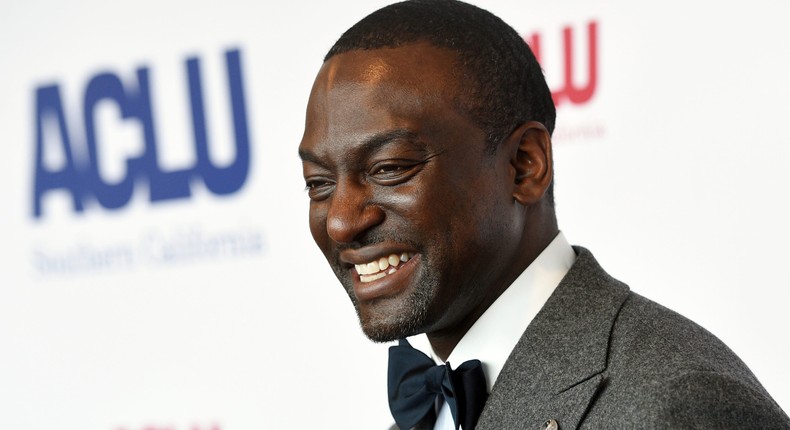 Honoree Yusef Salaam poses at the ACLU SoCal's 25th Annual Luncheon in Los Angeles on June 7, 2019. Salaam, one of the five teens wrongly imprisoned for the assault of a Central Park jogger, has a memoir coming out in the spring.Chris Pizzello/Invision/AP, File