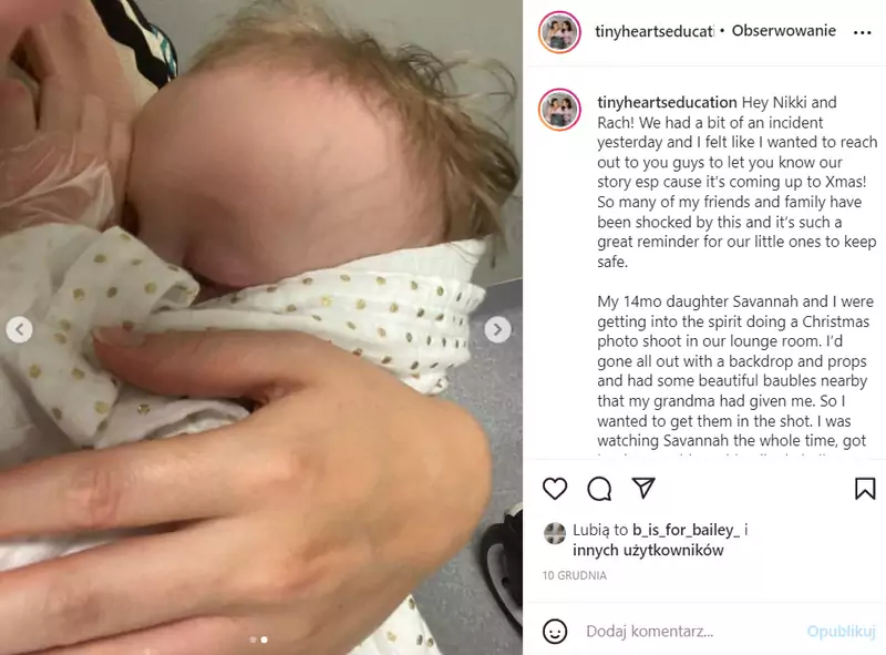 Zdjęcie i historię małej Savannah zostały udostępnione przez jedną ze znanych instagramerek zajmujących się medycyną — ratowniczkę medyczną Nikki / Instagram