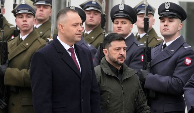 Poljski predsednik Karol Navrocki i ukrajinski predsednik Volodimir Zelenski