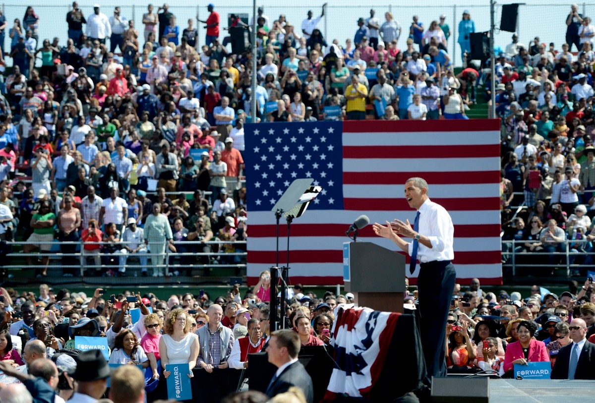 Barack Obama prowadzi kampanię w stanie Virginia