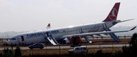 epaselect NEPAL TURKISH AIRLINES LANDING ACCIDENT (Turkish Airlines airbus skids off runway at Kathmandu airport)