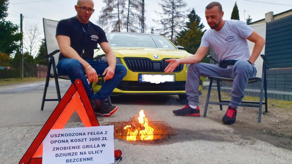 Wygrali konkurs na wskazanie największej dziury w mieście... robiąc grilla 