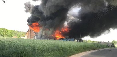 Poparzony ledwo uciekł z pożaru. Spłonął jego cały dobytek