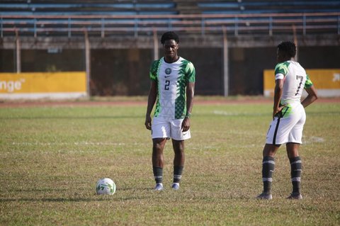 The Super Eagles struggled for most of the game, especially in the first half (Twitter/Super Eagles)
