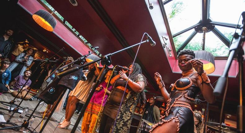 Wiyaala's first incredible performance with all-girl band, GRRRL