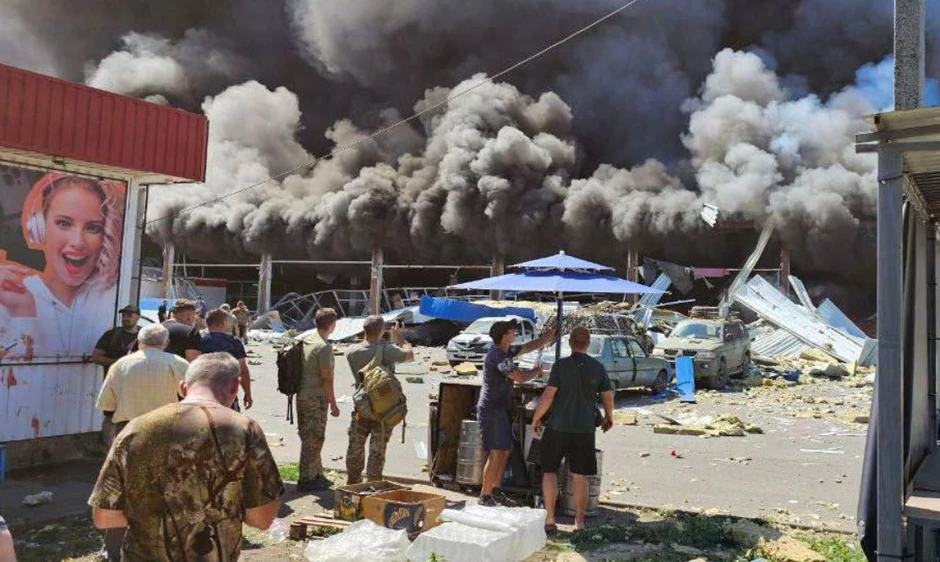 Napad na supermarket u Konstantinovki