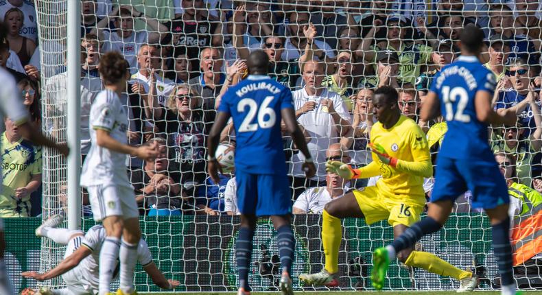 Chelsea started both Edouard Mendy and Kalidou Koulibaly in the loss to Leeds United (IMAGO/News Images)