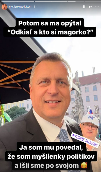 Rozhovor medzi politikom a mužom neskončil.