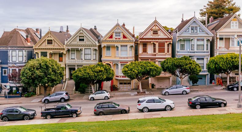 In San Francisco, home prices have fallen 8.2% from their peak values earlier this year.Getty Images
