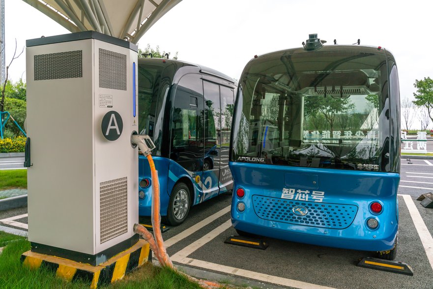 Te niewielkie autobusy elektryczne są wykorzystywane m.in. do przewożenia turystów. 