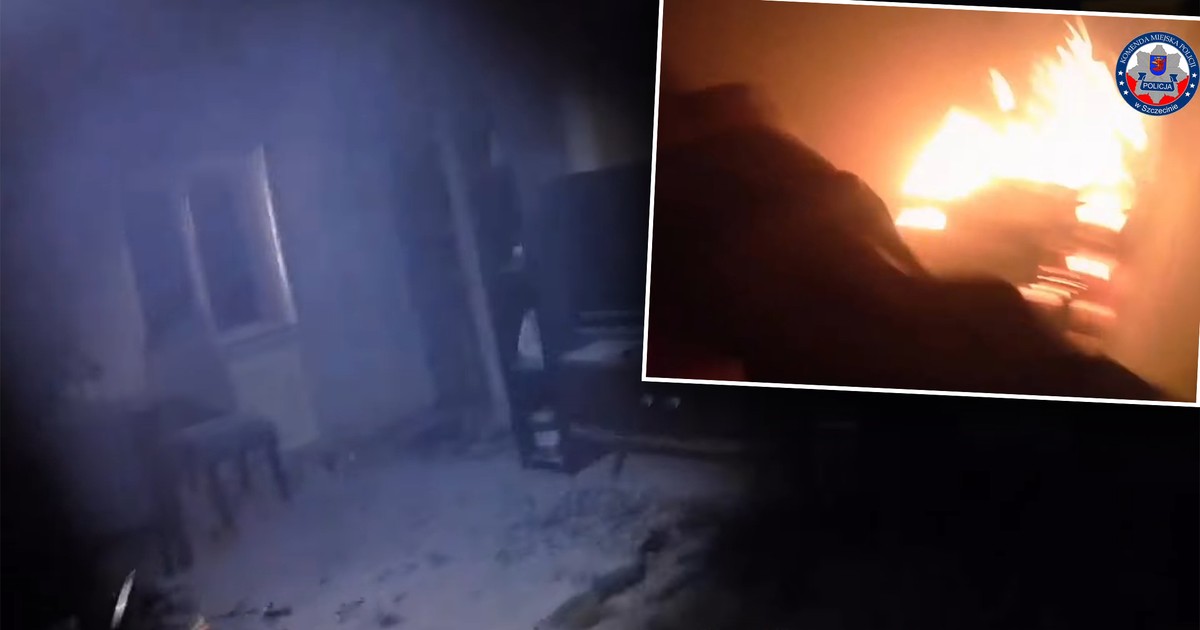 Mieszkanie zapaliło się od świątecznej dekoracji. Dramatyczne obrazy. Do sieci trafiło nagranie z akcji