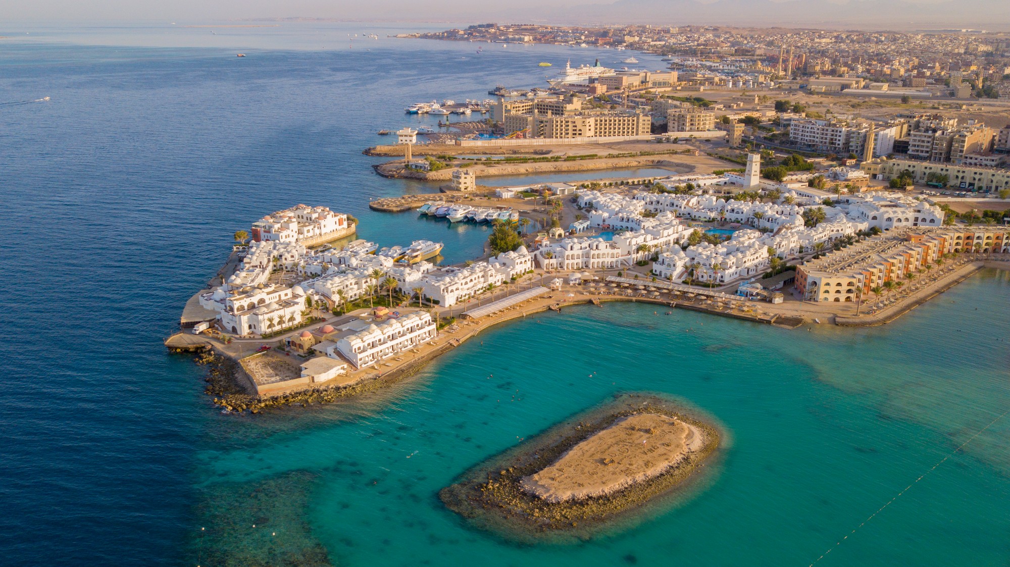 Hurghada je veľmi populárnou dovolenkovou destináciou v Egypte.