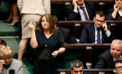 Za 'środkowy palec' Nawacki skazywał na więzienie. Lichockiej się upiecze?