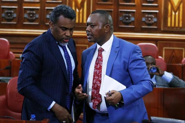 DPP Noordin Haji with DCI boss George Kinoti. The two are part of a multi-agency team investigating high level corruption casesKinoti 
