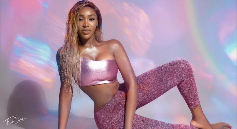 Media darling Idia Aisien channels Kim Kardashian in sultry new photos [Credit: Idia Aisien]