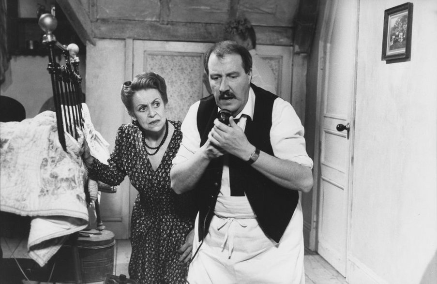 Z Gordenem Kaye w "'Allo! 'Allo!", 1988 r.