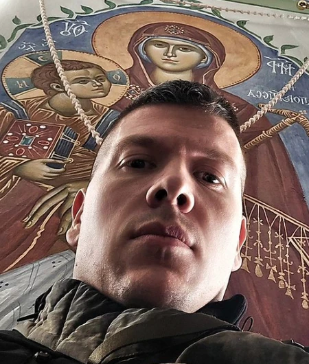 Sloba Radanović na Svetoj Gori