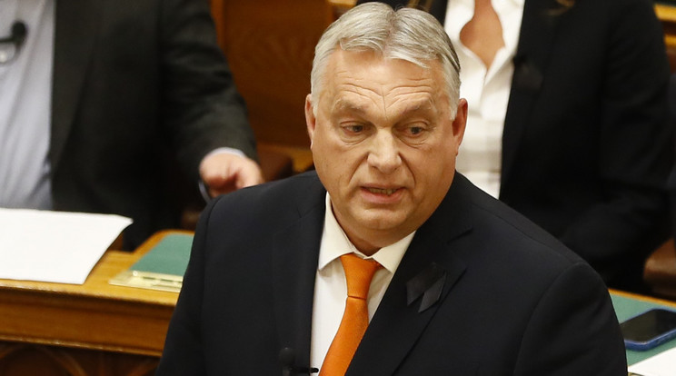 Orbán Viktor a parlamentben /Fotó: Fuszek Gábor